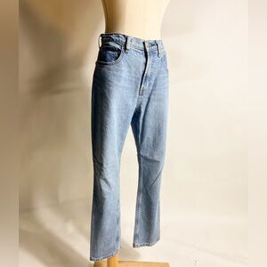 EVERLANE High Rise Straight Jeans Medium Wash Size 27 Ankle